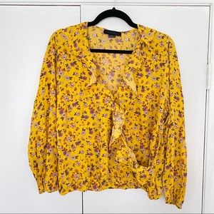 Sanctuary Yellow Floral Blouse